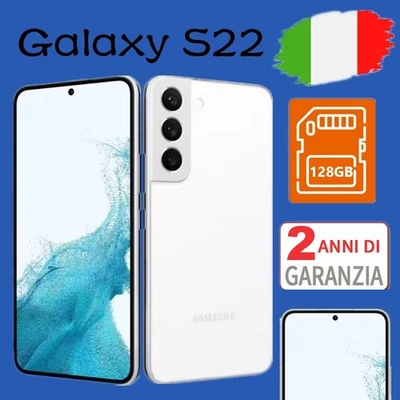 NUOVO Samsung Galaxy S22 SM-S901 - 256GB - Phantom White (Sbloccato) Bianco - Immagine 1 di 4