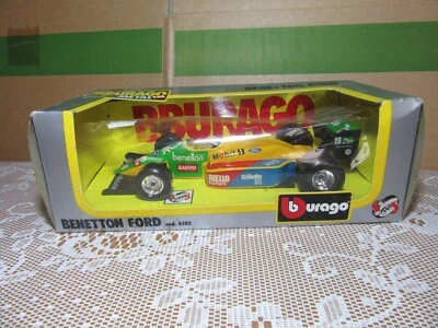 A371 Burago 6102 Italia Benetton Ford B189 #19 F1 1989 Naninni 1:24 + Scatola - Immagine 1 di 4