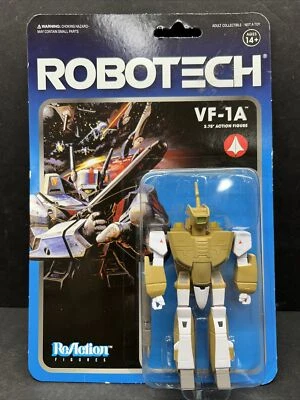 Совершенно новый и запечатанный! Экшн-фигурка VF-1A Robotech Super 7 Reaction - 3,5 дюйма новая в коробке! - Изображение 1 из 2