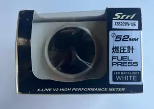 STRI Fuel Pressure Gauge - XS5209W-10E - LED Backlight - White - Bild 1 von 4
