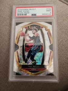 2018-19 Panini Select Concourse Scope Prizm Trae Young #45 PSA 9 MINT Rookie RC - Picture 1 of 2