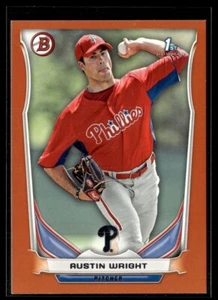 2014 BOWMAN ORANGE /250 1ST PROSPECT AUSTIN WRIGHT PHILLIES - Picture 1 of 1