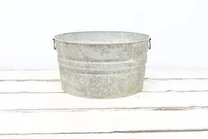 Bañera galvanizada de colección #1 cubo mango de metal cubo fregona de metal galvanizado - Imagen 1 de 9