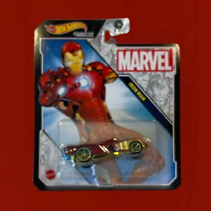 Iron Man Marvel Hot Wheels Character Cars - Die-Cast - Mattel, New - Picture 1 of 2