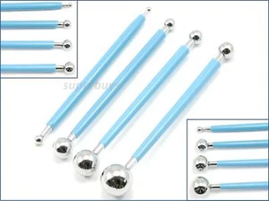 4pcs Set Metal Ball Stylus for Clay Pottery Ceramic Emboss Sculpting Modelling - Picture 1 of 4
