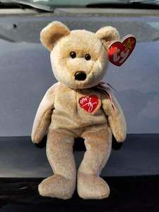 Mint Rare 1999 Signature Bear Ty Beanie Baby Miss Spelled 1st generation - Bild 1 von 4