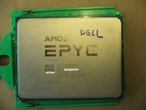 QTY 1x AMD EPYC CPU 7302P 16-cores 100-00000049 socket SP3 for DELL system