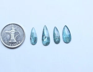 Lote de cabinas facetadas de cianita de musgo natural cianita corte rosa de 16 a 19 mm - Imagen 1 de 5