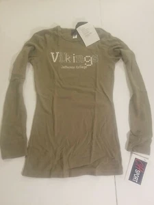 Vintage Jefferson College Vikings Long Sleeve Thermal Womens Medium salesman... - Picture 1 of 10