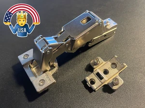 NEW Grass Cabinet Hinge 3903/1203 w/ 044 plate, Spring Close, CLIP-ON - Picture 1 of 21