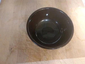 Cuenco de cerámica Longaberger marrón chocolate de 5 pulgadas - Imagen 1 de 2