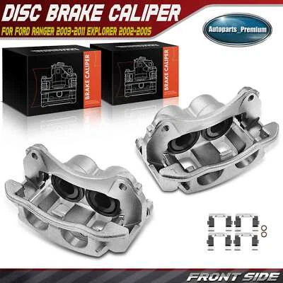 Juego de pares de pinzas de freno delanteras para Ford Explorer 2002-2005 Ranger 2003-2011 Mazda Foto 1 de 4