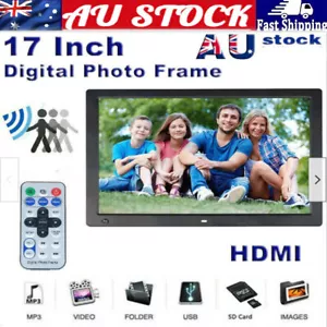 17" LED Digital Photo Picture Frame Movie MP4 Player Sensor Control HDMI Port AU - Picture 1 of 10