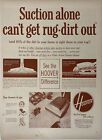 1953 Vintage Print Ad Hoover Vacuum Cleaner Suction Alone Cant Get Rug Dirt Out
