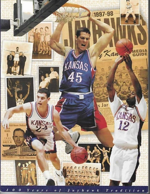 Guía de medios de baloncesto para hombre Kansas Jayhawks 1997-1998 Pierce Bradford Chenowith Foto 1 de 2
