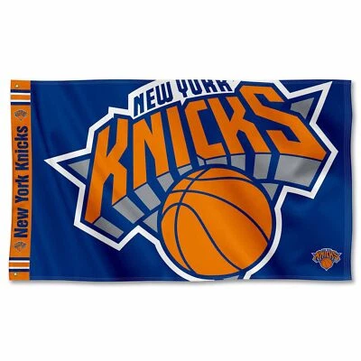 New York Knicks Printed Header Premium 3x5 Foot Premium Flag - Image 1 of 4