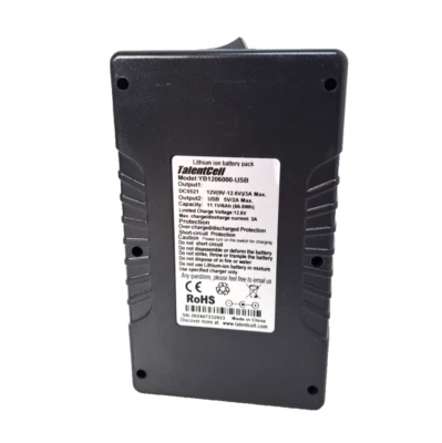 Batería recargable Talentcell 12V 6000mAh 5V Li-ion YB1206000-USB Foto 1 de 4