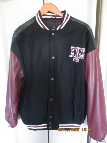 Vintage Steve & Barry's Texas A&M Varsity Letterman Jacket  Football XL Cover