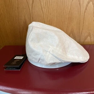 Brand NEW Epoch Light Colored Paisley Newsboy Driving Cap With Slim Snap Brim - Picture 1 of 8