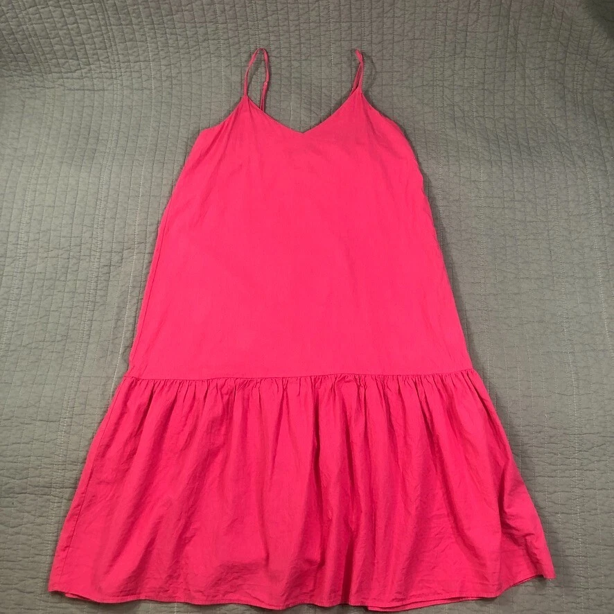 Nasty Gal платье женщин 8 США 12 Великобритании розовый с ремешками ярусный макси льняной смеси Beach - Изображение 1 из 4