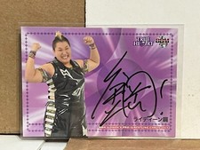 Rydeen Hagane 2017 BBM True Heart Woman's Wrestling Autograph #/95 SP JWP Pure-J
