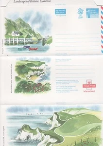GB Stamps Aerogram / Air Letter APS79, 1st NVI Coastline Issue,harbour,boat 1989 - Picture 1 of 1
