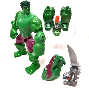 Marvel Comics HERO MASHERS 6" HULK to GLADIATOR HULK toy action figure set RARE - Picture 1 of 1