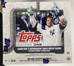 2025 Topps Serie 1 Baseball fabrikversiegelte Jumbo-Box Holz Crews Ohtani Autogramm #4 - Bild 1 von 3