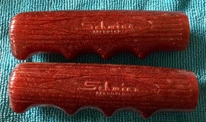 Vtg NOS Schwinn Approved Grips Glitter Red Sparkle  Stingray Cruiser Sting-Ray! - Picture 1 of 4