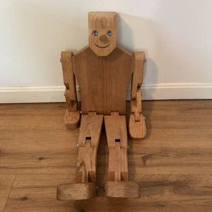 De Colección Don Ellefson Limberjack Robot Articulado Hombre Madera Posesble Arte Popular - Imagen 1 de 10