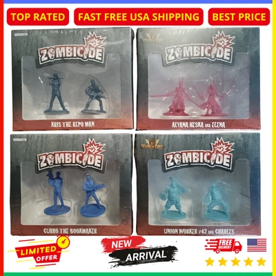 Zombicide Survivor Pack 4‑Figure Set Kris, Elena, Curro, Union Worker Miniatures - Image 1 of 2