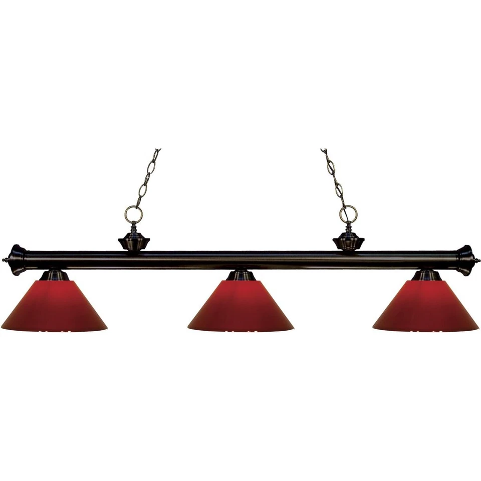 Z-Lite 200-3BRZ-PRD Riviera Billiard Light Bronze - Image 1 of 1