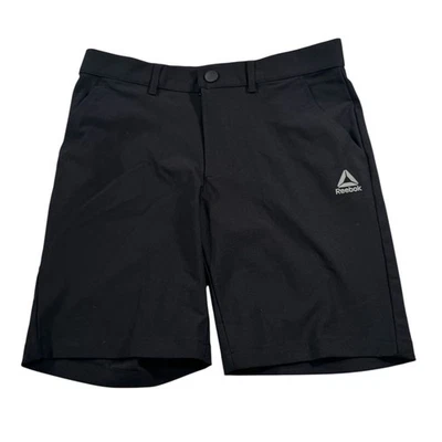 Men’s Reebok Golf Shorts Size 14/16 XL/EG/TG- BLACK WITH Zipper Pocket - Image 1 of 4
