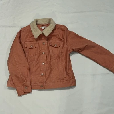 Isaac Mizrahi живой темно-розовый Куртка Пальто с искусственным мехом воротник размер 14 - Изображение 1 из 4