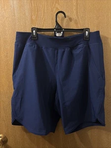 Pantaloncini da bagno donna Lands End coulisse tasche interne slip blu navy - taglia 14 - - Foto 1 di 5