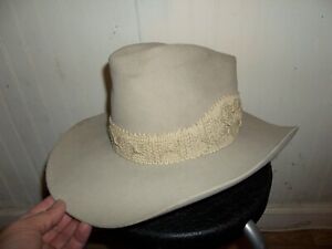 vintage RESISTOL silver belly western men hat sz 7 3/8