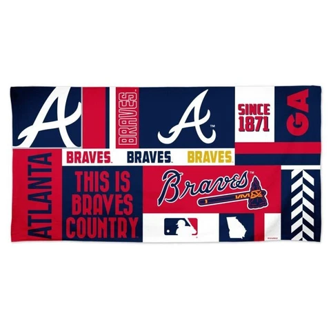 Atlanta Braves MLB 30" x 60" Beach Towel Wincraft Cover
