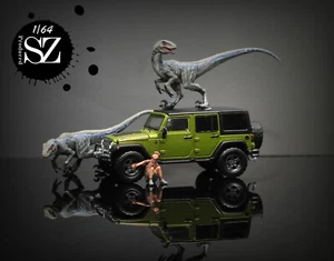 1/64 Jurassic dinosaur Velociraptor raptor model 3D Print fit 1:64 car scene - Picture 1 of 5