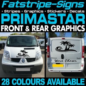to fit NISSSAN PRIMASTAR GRAPHICS STICKERS STRIPES CAMPER VAN MOTORHOME SWB LWB - Picture 1 of 2