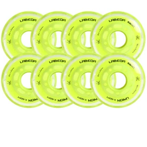 Ruedas de hockey Labeda Roller Union Indoor X-Soft 74A Amarillo 68 mm - Juego de 8 - Imagen 1 de 3