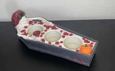 Yankee Candle Phantasmagoria Relax Multi Tea Light Holder Halloween Skeleton - Image 1 of 4