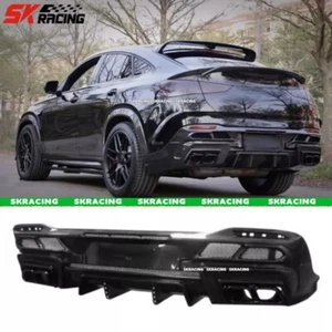 For Mercedes Benz GLE53 GLE63 Coupe 2021-2024 Carbon Fiber Rear Bumper Diffuser - Foto 1 di 14