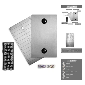 Titanium Bitcoin Seed Plates for Ultra-Secure Crypto Seed Phrase Storage 2 Pl... - Picture 1 of 11