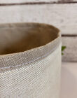 Handmade bathroom storage basket toilet roll holder tub - Emily Bond Linen Geese