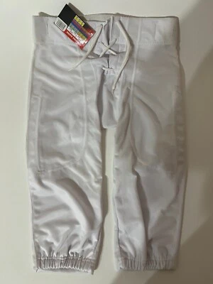 Calça de prática de futebol Champro Youth grande com fenda branca com cinto *FRETE GRÁTIS - Imagem 1 de 4