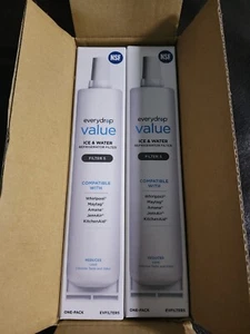 - 2 Pack - Everydrop VALUE EVFILTER5 Ice And Water Refrigerator Filter 5 - Picture 1 of 2