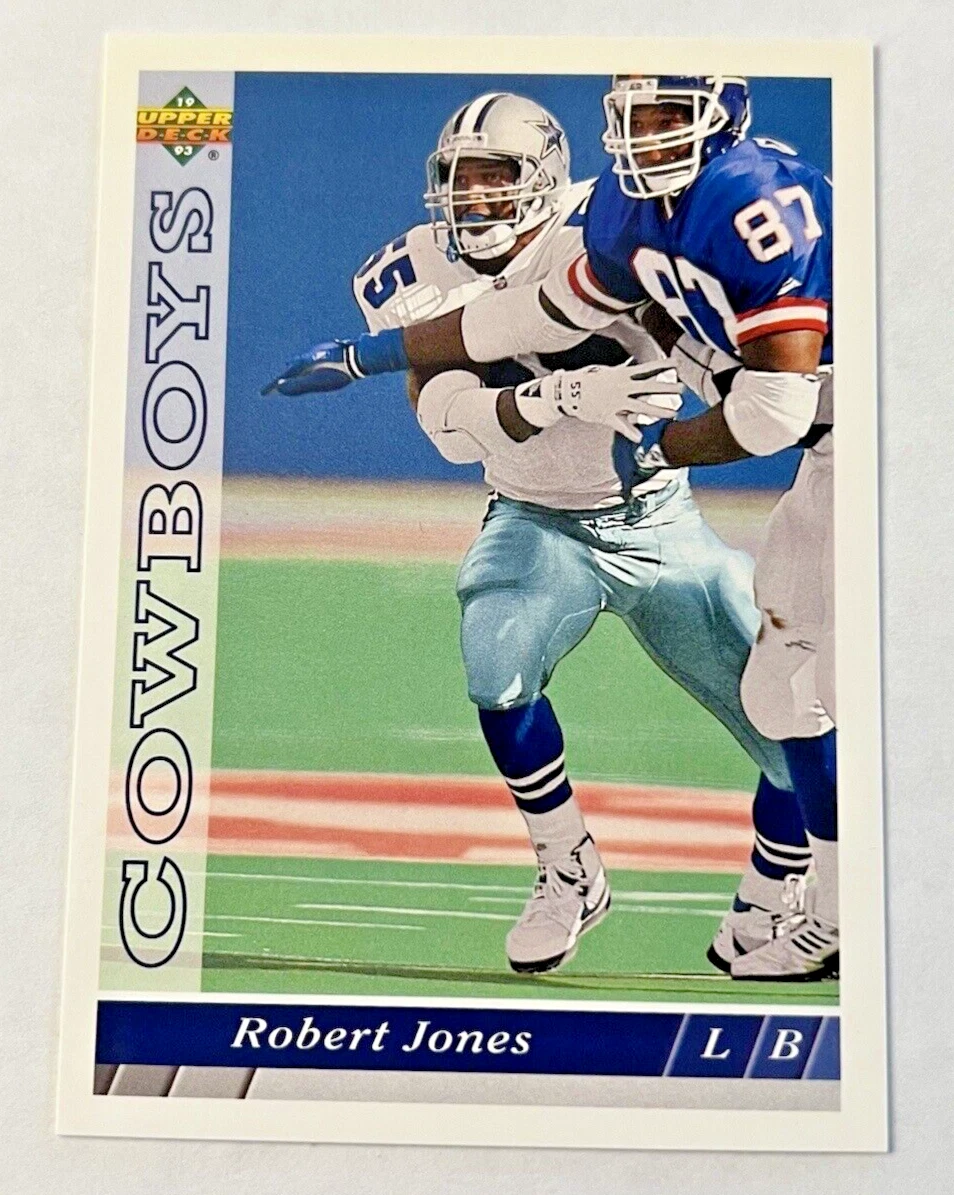 1993 Upper Deck NFL Football Trading Card #D19 Robert Jones Dallas Cowboys