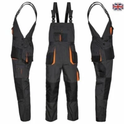 ARTMAS NEW MEN DUNGAREES BIB AND BRACE ORIGINAL OVERALLS MUTLI POCKET + KNEEPAD