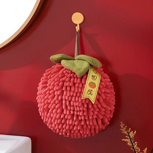 Hand Towel Hanging Thickened Absorbent Towel, Kitchen And Bathroom Hand Towel, - Picture 1 of 5