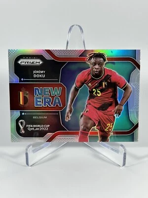 Jeremy Doku 2022 Prizm World Cup New Era #36 Belgium Silver Prizm - Image 1 of 2